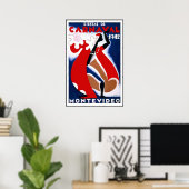 ヴィンテージポスタープリントモンテビデオウルグアイ・フィエスタス ポスター (ホームオフィス)