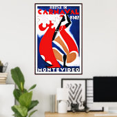 ヴィンテージポスタープリントモンテビデオウルグアイ・フィエスタス ポスター (ホームオフィス)