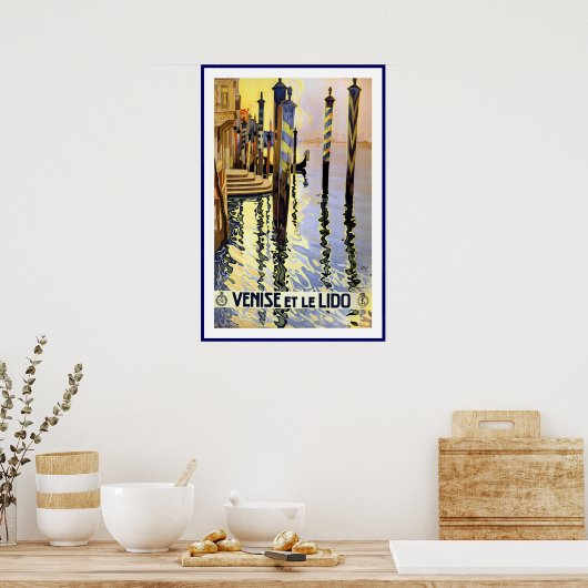 ヴィンテージポスタープリントヴェニセエレリドイタリア ポスター (キッチン)