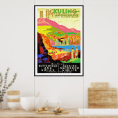 ヴィンテージポスタープリント中国クリングヘルスリゾート ポスター (キッチン)