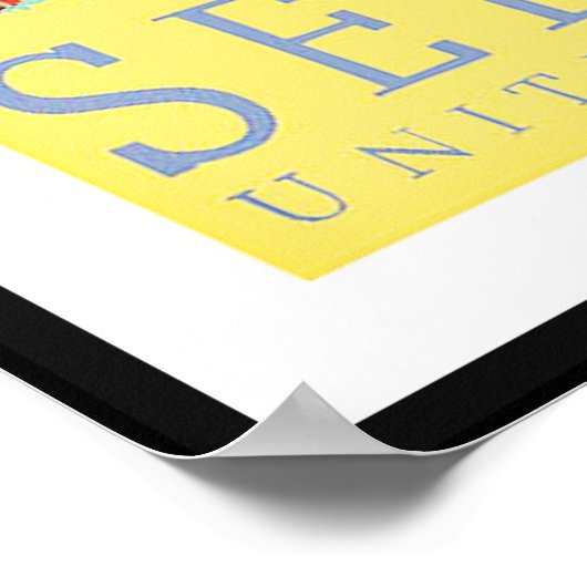 ヴィンテージポスタープリント, 「アメリカ統一された州」 ポスター (角)