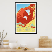 ヴィンテージポスタープリント, 「アメリカ統一された州」 ポスター (キッチン)