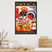 ヴィンテージポスタープリントOAXACAメキシコラージ ポスター (キッチン)