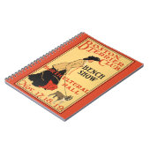 ヴィンテージポスターボストンテリアクラブベンチショーレッド ノートブック (左側)