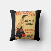 ヴィンテージポスターボストンテリアクラブベンチショー クッション (裏面)