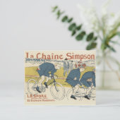 ヴィンテージポスターポストカード – 自転車 ポストカード (スタンド正面)