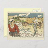 ヴィンテージポスターポストカード – 農家 ポストカード (正面/裏面)