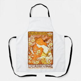 ヴィンテージポスターマガフランスのジンアールヌーボー女性 エプロン