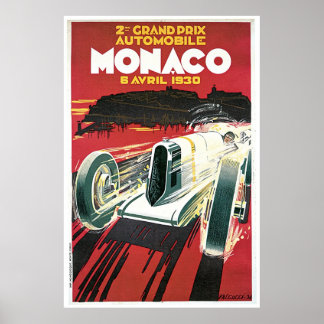 ヴィンテージポスターモナコ1930 ポスター