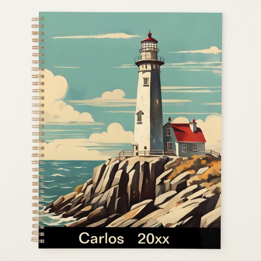 ヴィンテージポスターライトハウス プランナー手帳 (正面)