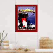 ヴィンテージポスター旅行マルセイユフランス大サイズ ポスター (キッチン)