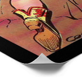 ヴィンテージポスター漫画ブックカバー女性のカーボーイ ポスター (角)