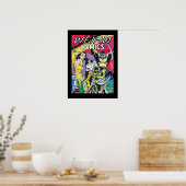 ヴィンテージポスター漫画ブックカバー風変わり ポスター (キッチン)