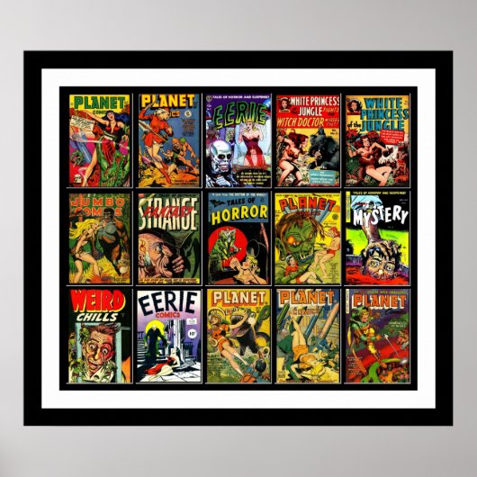 ヴィンテージポスター漫画ブックカバーCollage 15A ポスター (正面)