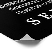 ヴィンテージポスター結婚写真テンプレート ポスター (角)