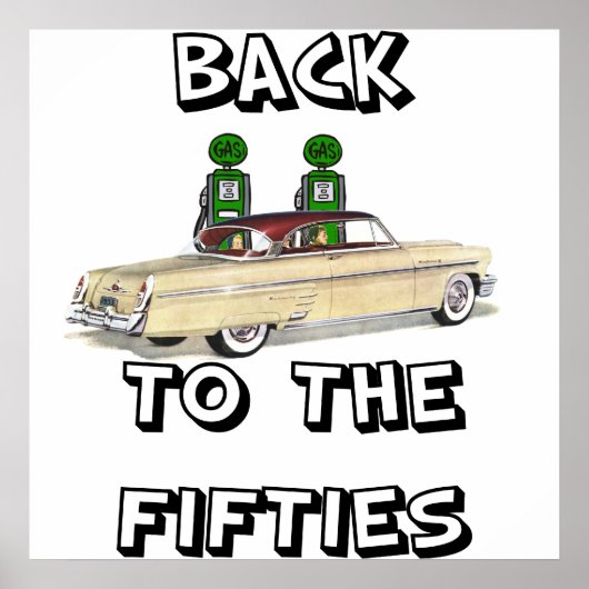 ヴィンテージポスター50年代に戻る1 ポスター (正面)