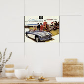 ヴィンテージポスター – オースティンヒーリー3000 ポスター (キッチン)