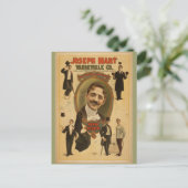 ヴィンテージポスター – ジョセフ・ハート・ヴォードビル – 1899 ポストカード (スタンド正面)