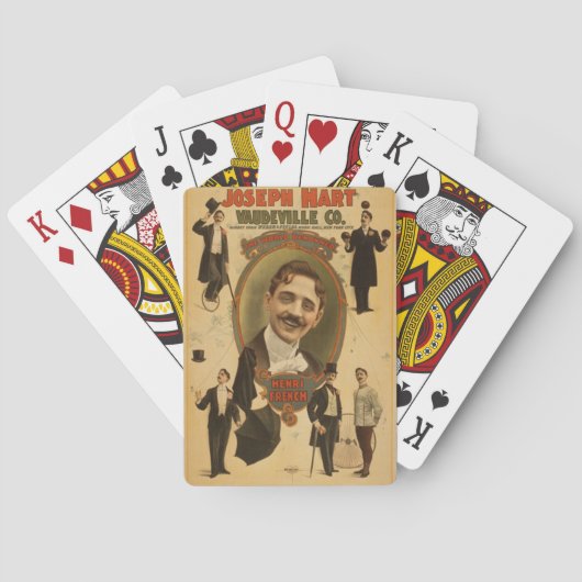 ヴィンテージポスター-ジョセフ·ハート·ヴォードビルCo - 1899 トランプ (裏面)
