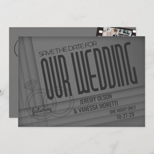 ヴィンテージポスター セーブザデート (正面/裏面)