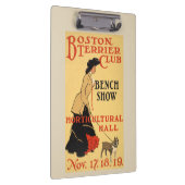 ヴィンテージポスター – ボストンテリアクラブ – ベンチショー クリップボード (右)