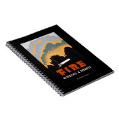 ヴィンテージポスター-火は森林を破壊します ノートブック (右側)