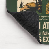 ヴィンテージポスター: 義務のためのラグビープレーヤー呼出し マウスパッド (コーナー)