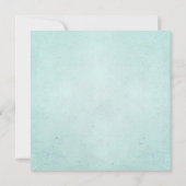 ヴィンテージポスター　青と茶色　受付のみ 招待状 (裏面)