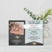 ヴィンテージポストウエディングパーティー招待状 招待状 (スタンド正面)