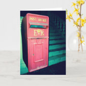 ヴィンテージポストオフィスボックスノーテカード カード (黄色い花)