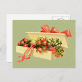 ヴィンテージポストカードのバラ箱 ポストカード (正面/裏面)