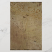 ヴィンテージポストカードの背景仕訳帳スクラップブック作り 便箋 (正面)