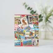 ヴィンテージポストカードコラージュ ポストカード (スタンド正面)