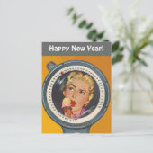 ヴィンテージポストカードハッピーニューイヤー重量分解能 シーズンポストカード (スタンド正面)