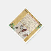 ヴィンテージポストカードパリ紙ナプキンス スタンダードカクテルナプキン (角)