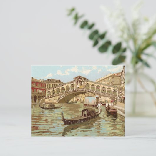 ヴィンテージポストカードポンテデポンテディリアルトヴェネツィア ポストカード (スタンド正面)