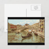 ヴィンテージポストカードポンテデポンテディリアルトヴェネツィア ポストカード (正面/裏面)