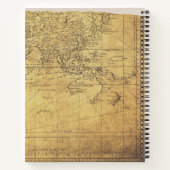 ヴィンテージポストカード旅行ジャーナルとマップ ノートブック (裏面)