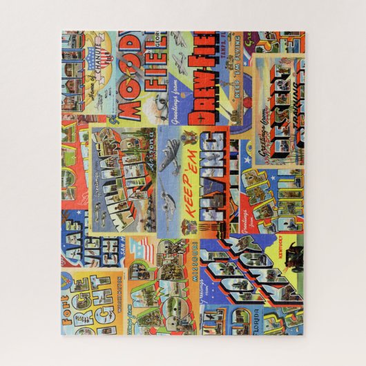 ヴィンテージポストカード·アーミー·エア（第二次世界大戦） ジグソーパズル (縦)