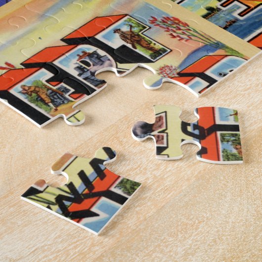 ヴィンテージポストカード·アーミー·エア（第二次世界大戦） ジグソーパズル (側面)