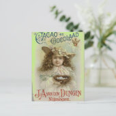 ヴィンテージポストカード - チョコレート広告 - 郵便 ポストカード (スタンド正面)