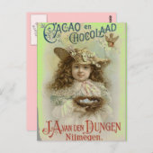 ヴィンテージポストカード - チョコレート広告 - 郵便 ポストカード (正面/裏面)