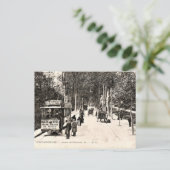 ヴィンテージポストカード、Fontainbleauのトラム ポストカード (スタンド正面)