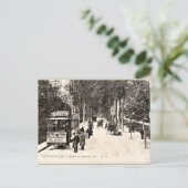 ヴィンテージポストカード、Fontainbleauのトラム ポストカード (スタンド正面)