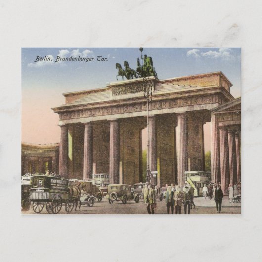 ヴィンテージポストカードBrandenburger Tor Berlin ポストカード (正面)