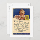 ヴィンテージポストトースティーズシリアル郵便料金 ポストカード (正面/裏面)