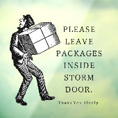 ヴィンテージポストマンパッケージ配置ウィンドウの固定 ウィンドウサイン (シート3)