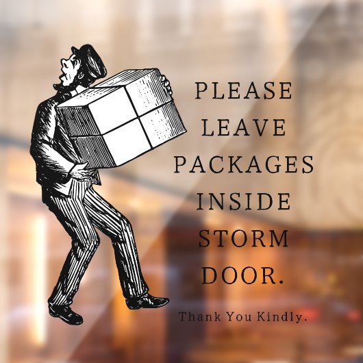 ヴィンテージポストマンパッケージ配置ウィンドウの固定 ウィンドウサイン (シート2)