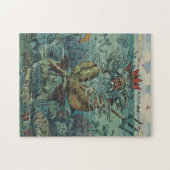 ヴィンテージポセイドン&サンケンシップイラストレーション1898 ジグソーパズル (横)