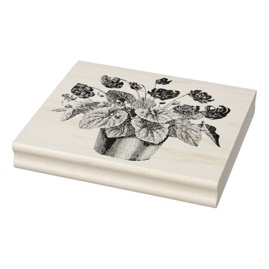 ヴィンテージポットのアフリバイオリーブラバーアートスタンプ ラバースタンプ (スタンプ)